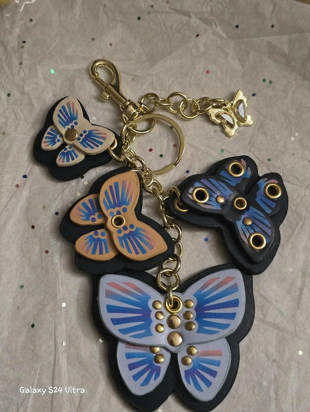 Butterfly Bag Charm/keychain NEW